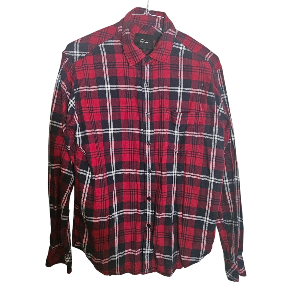 Rails Hunter Flanel Plaid Button-Up Shirt Size Large Excellent